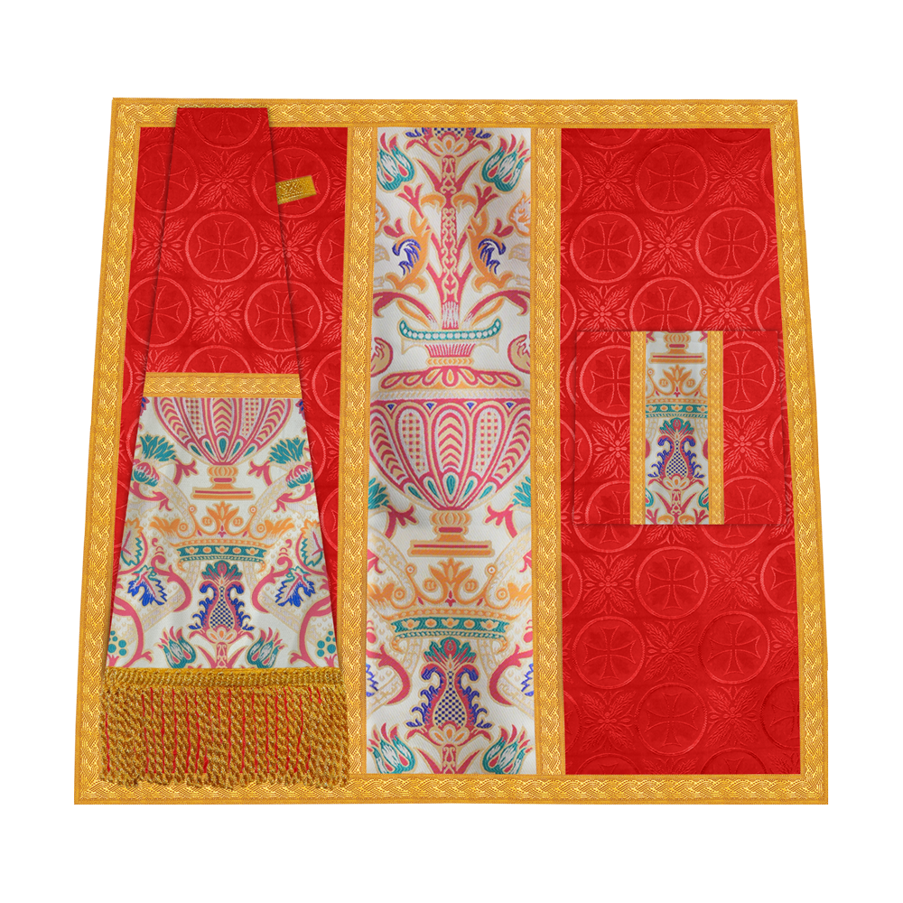 Liturgical Tapestry Mass Set with Ornate trims