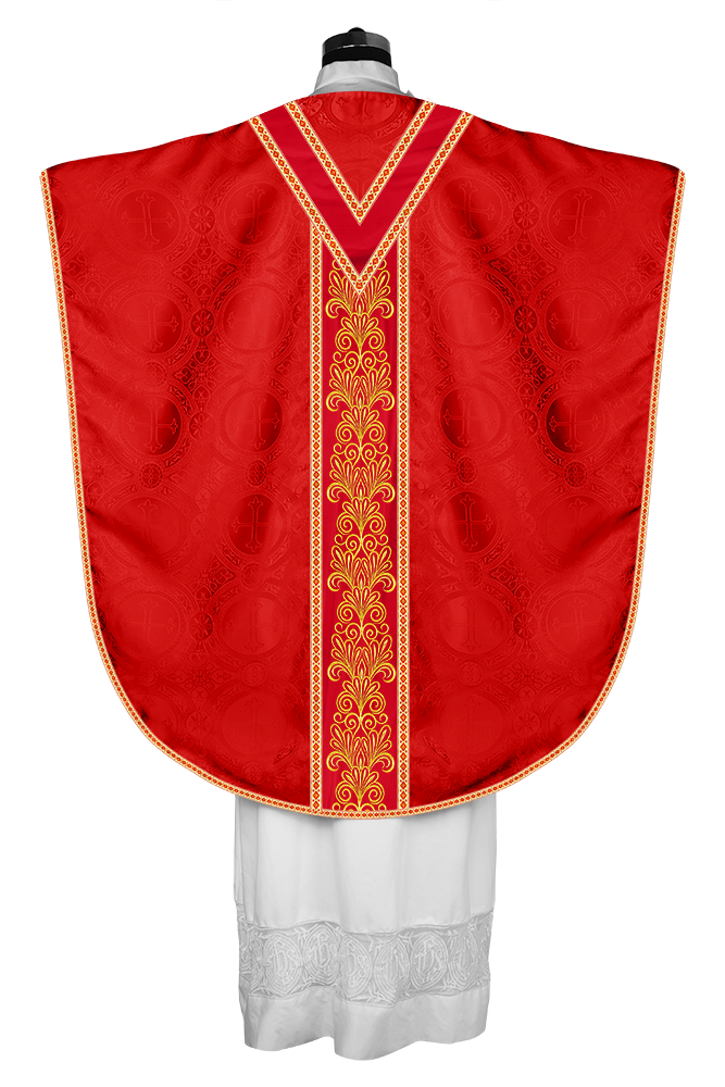 Spiritual Borromean Chasuble With Y Type Orphrey and Trims