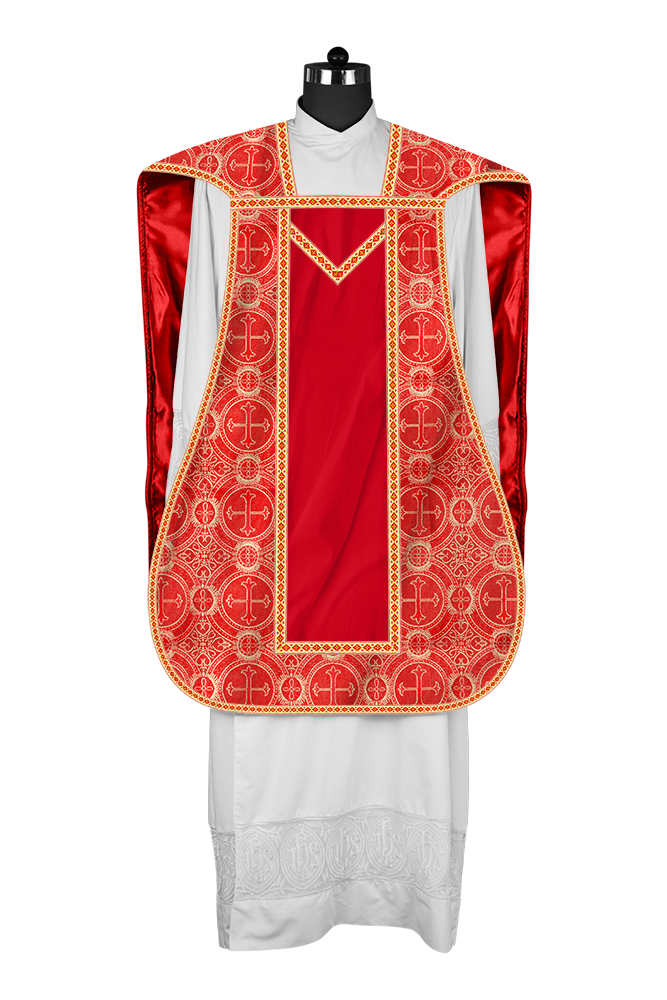 Roman chasuble with Motif and Trims
