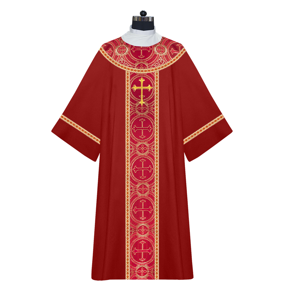 Dalmatics Vestments With Liturgical Cross motifs