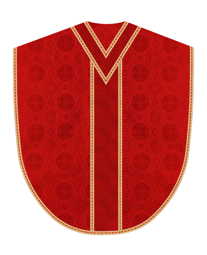 Borromean Chasuble Vestment Adorned With Woven Braids