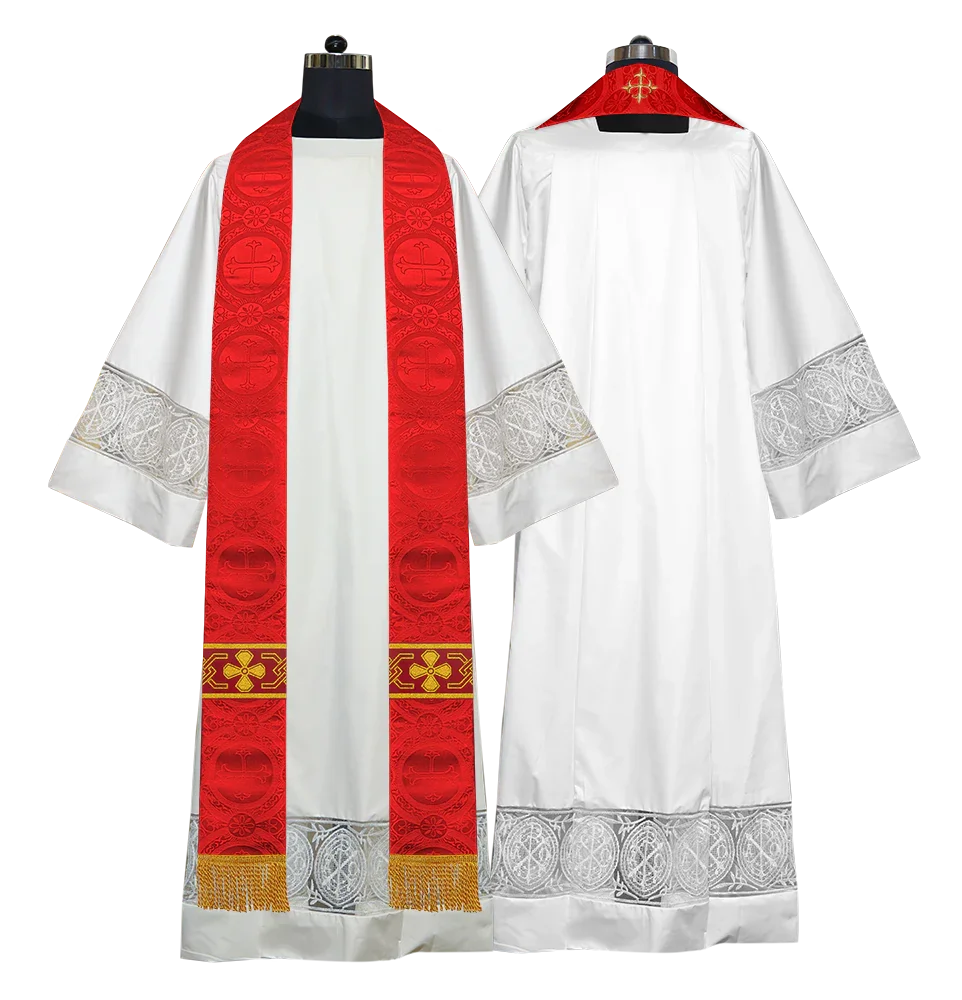 Gothic Cope with Adorned Detailed Braids