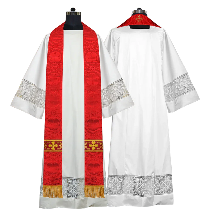 Gothic Cope with Adorned Detailed Braids