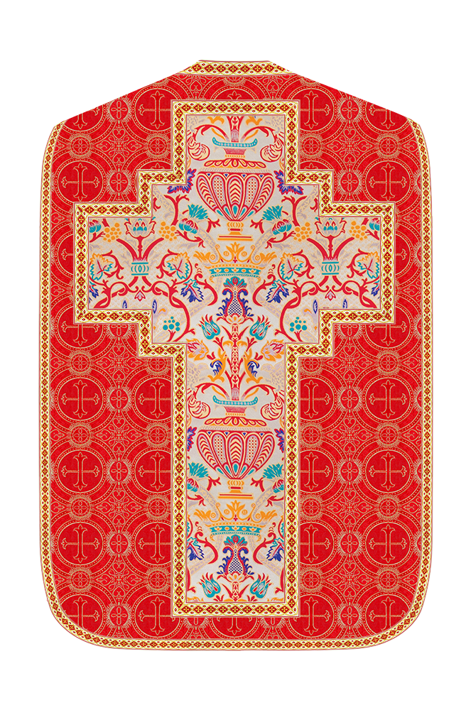 Coronation Tapestry Roman Chasuble with Braided Trims