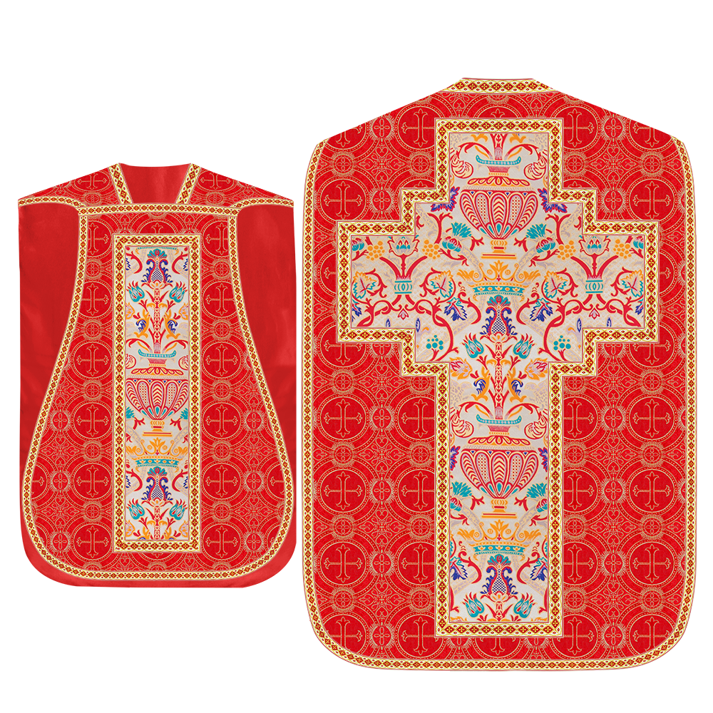 Coronation Tapestry Roman Chasuble with Braided Trims