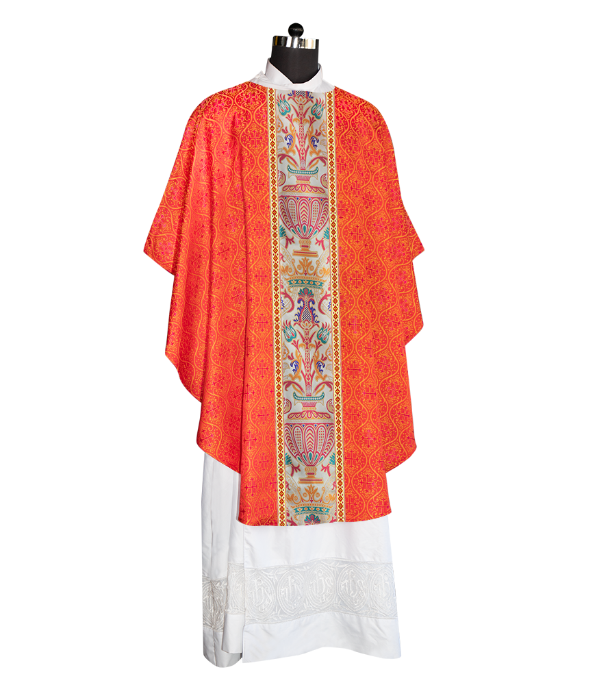 Coronation Tapestry Chasuble Braided with Trims