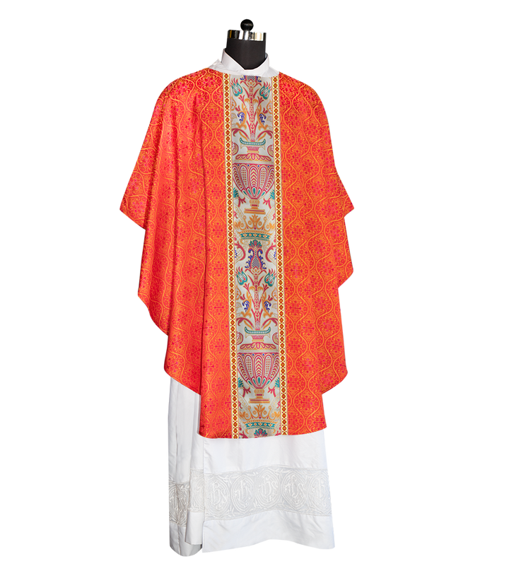 Coronation Tapestry Chasuble Braided with Trims