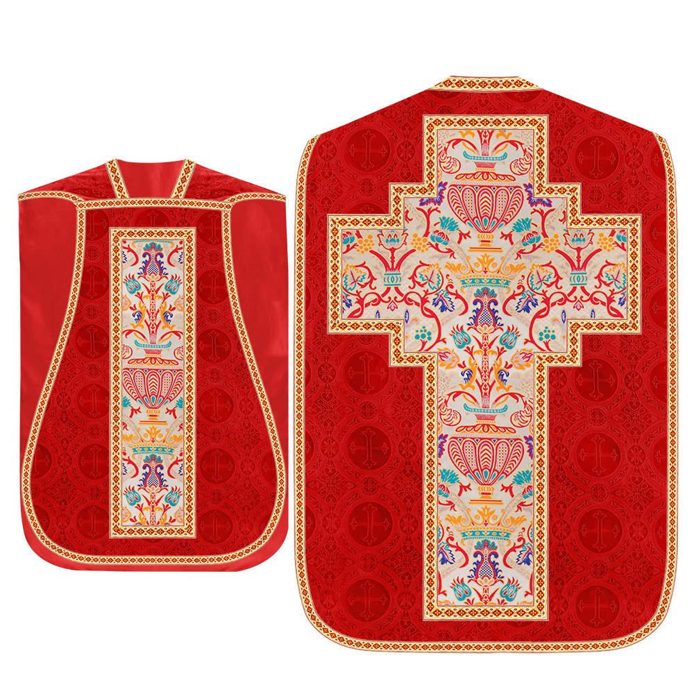 Coronation Tapestry Roman Chasuble with Braided Trims