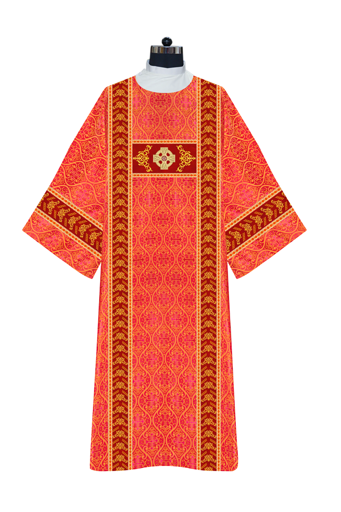 Liturgical Dalmatics With Ornate Braids and CEEC Logo