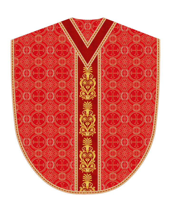 Borromean Chasuble Vestment With Detailed Braids and Trims