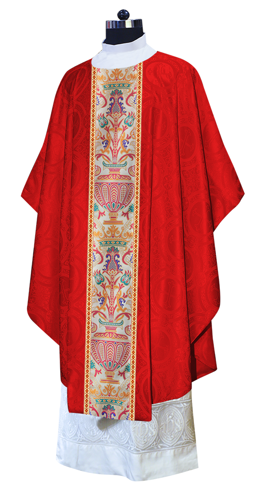 Coronation Tapestry Chasuble Braided with Trims