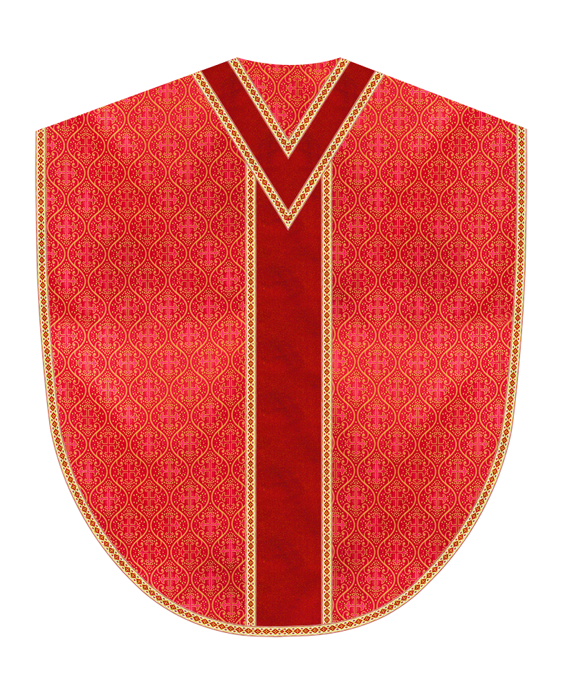 Borromean Chasuble Vestment Adorned With Woven Braids