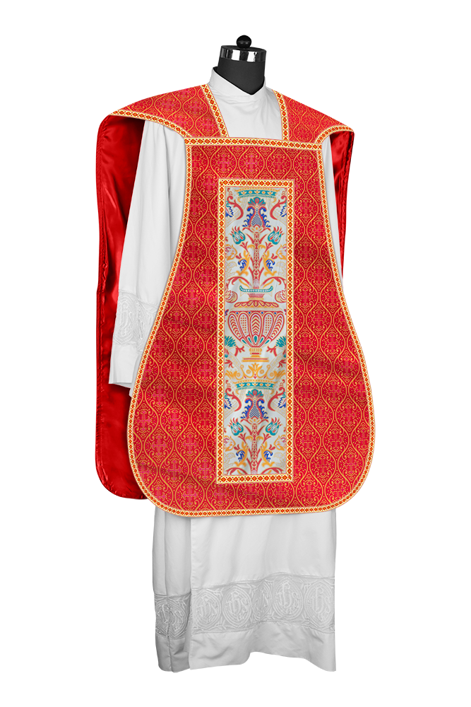 Coronation Tapestry Roman Chasuble with Braided Trims