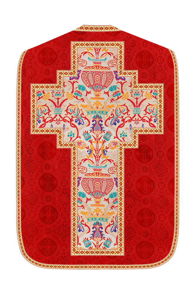 Coronation Tapestry Roman Chasuble with Braided Trims