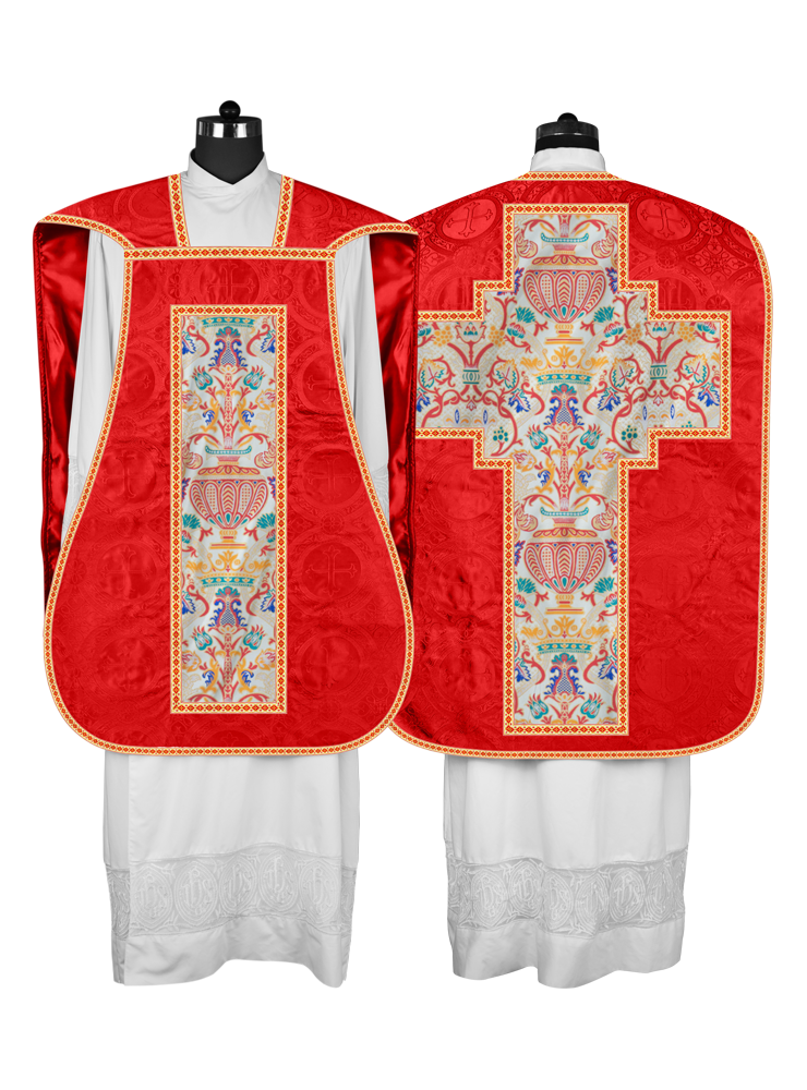 Coronation Tapestry Roman Chasuble with Braided Trims