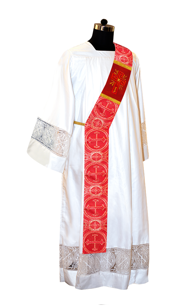 Glory Cross Adorned Deacon Stole