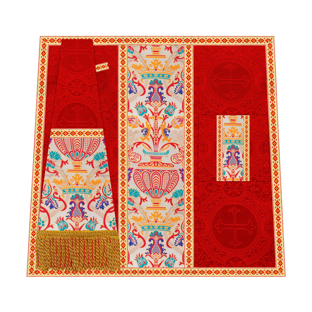 Tapestry Chasuble with Detailed Braids and Trims