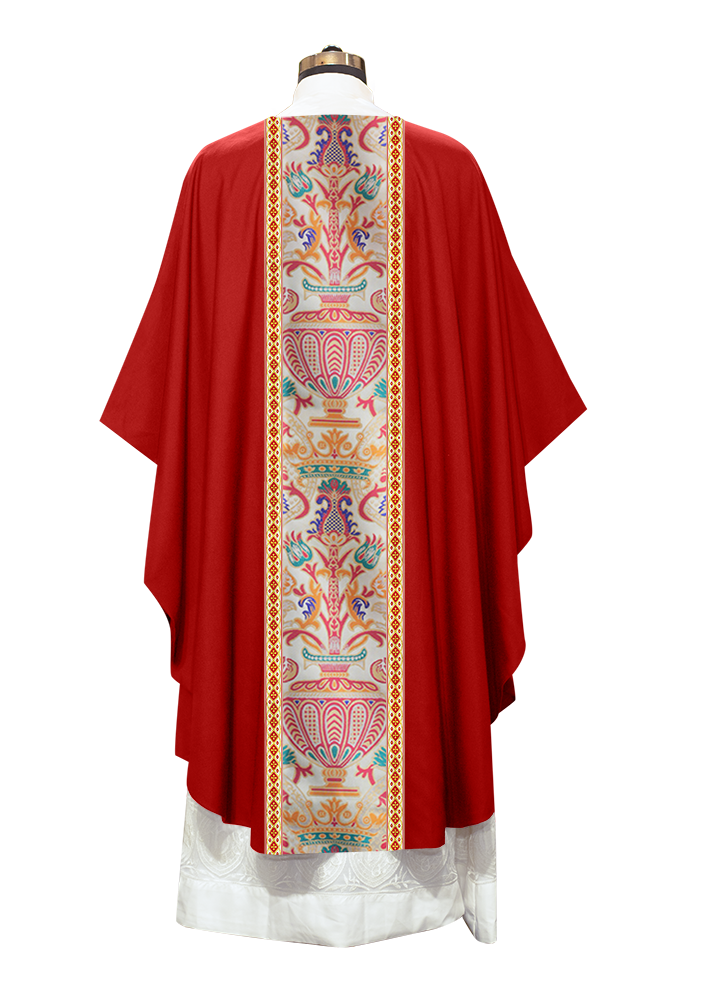 Coronation Tapestry Chasuble Braided with Trims