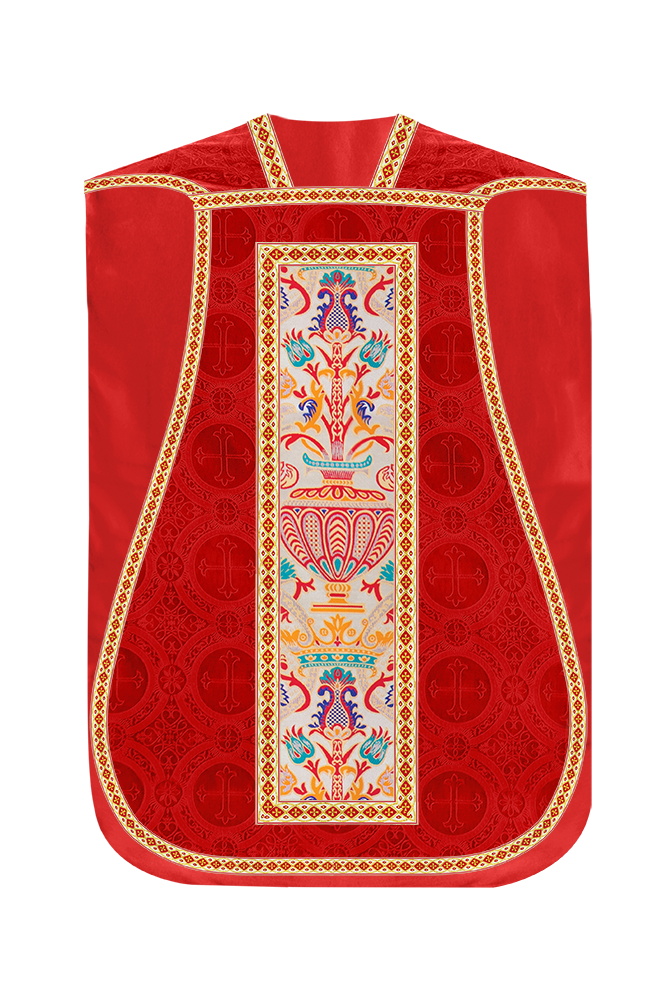 Coronation Tapestry Roman Chasuble with Braided Trims