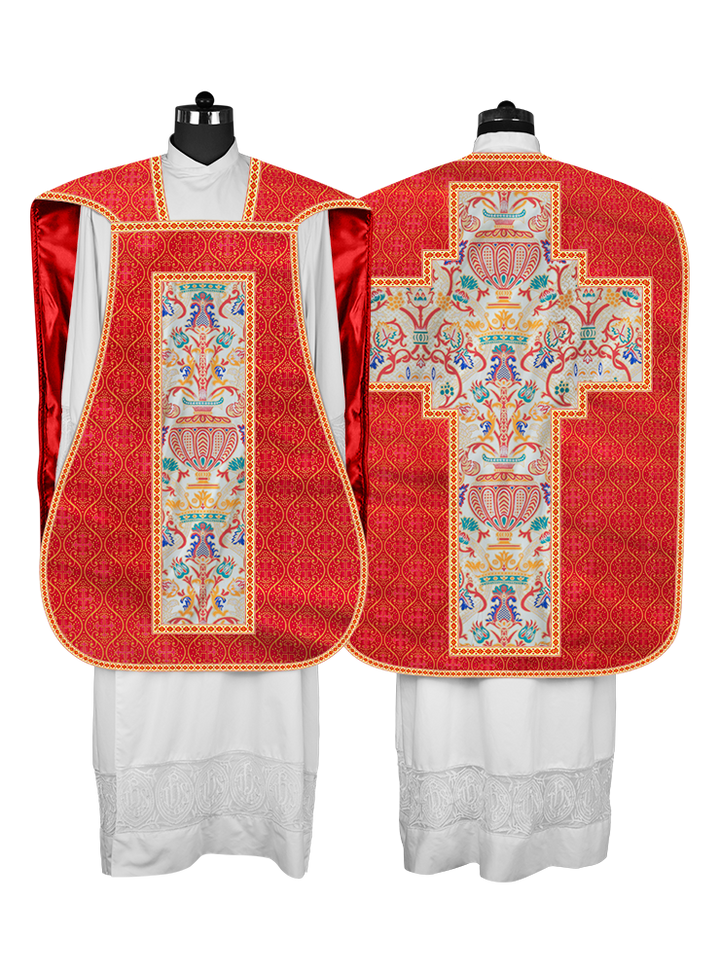Coronation Tapestry Roman Chasuble with Braided Trims