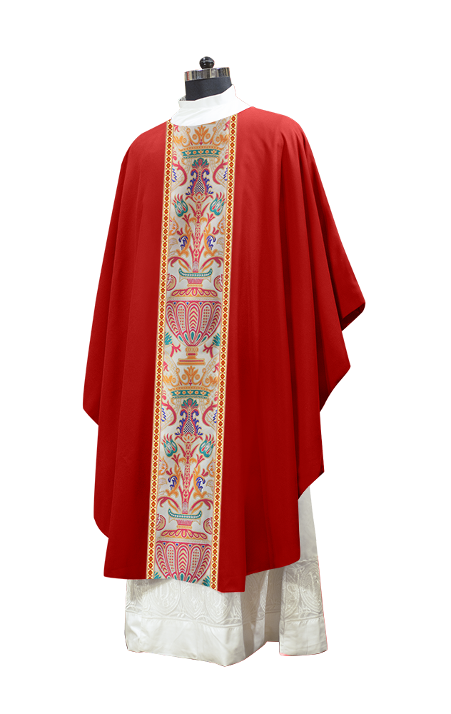 Coronation Tapestry Chasuble Braided with Trims