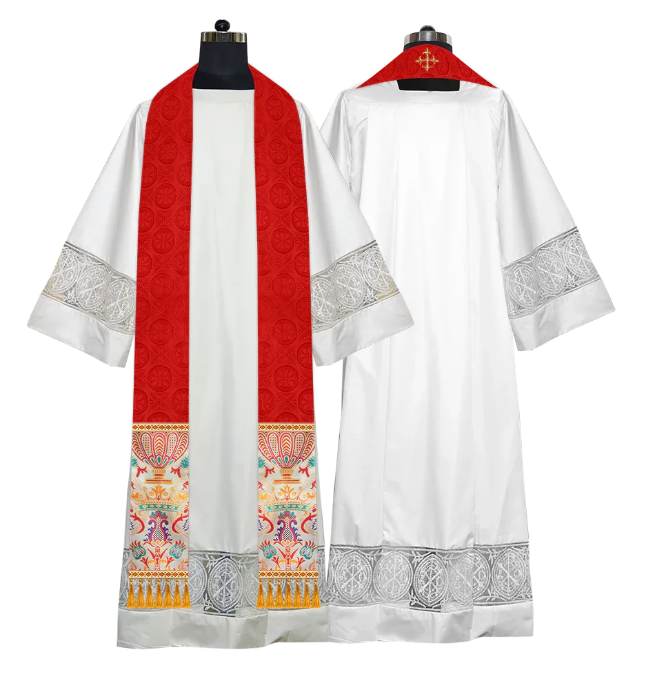 Handmade Liturgical Stole in Coronation Tapestry
