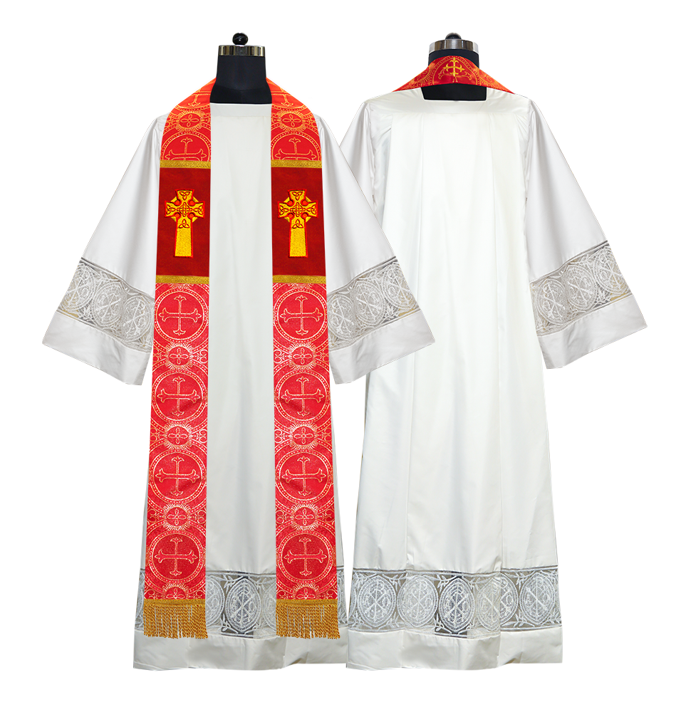 Clergy Stole with Celtic Cross Motif