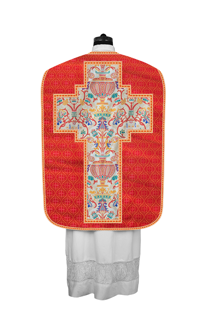 Coronation Tapestry Roman Chasuble with Braided Trims