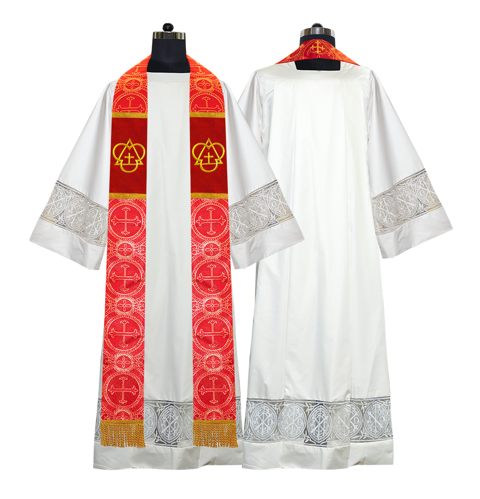 Trinity Motif Embroidered Clergy Stole