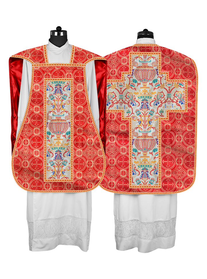 Coronation Tapestry Roman Chasuble with Braided Trims