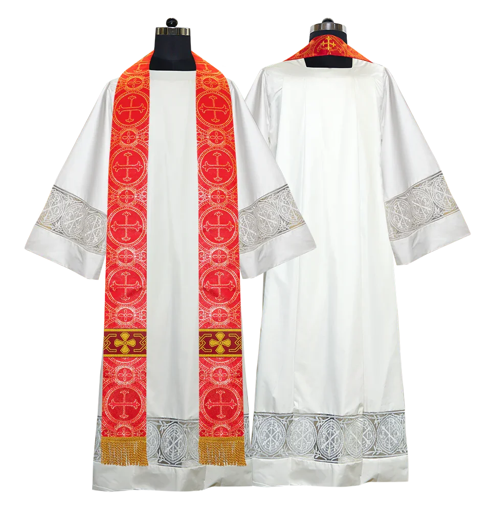 Gothic Cope with Adorned Detailed Braids