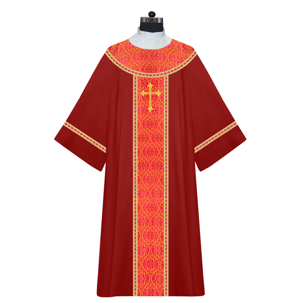 Dalmatics Vestments With Liturgical Cross motifs