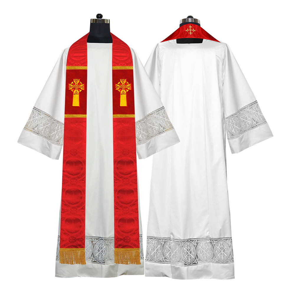 Clergy Stole with Celtic Cross Motif