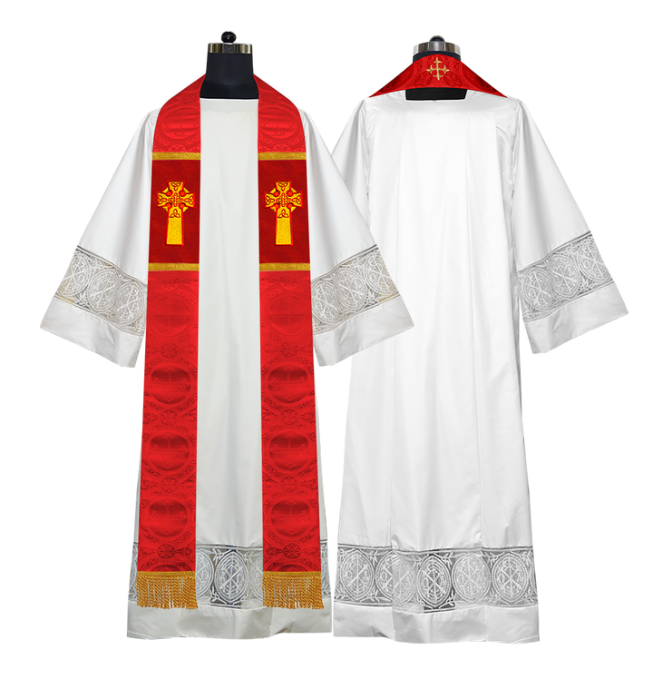 Clergy Stole with Celtic Cross Motif