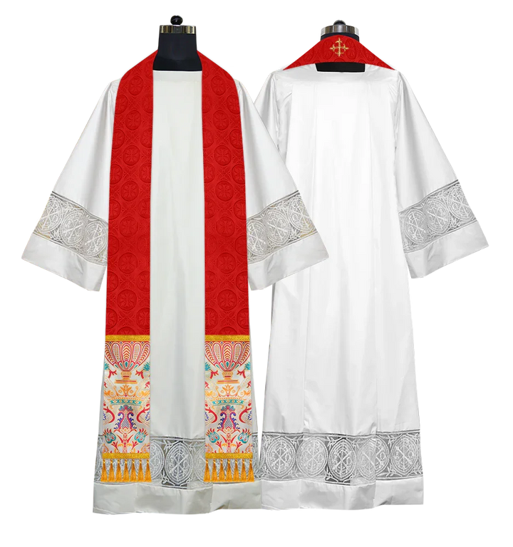 Handmade Liturgical Stole in Coronation Tapestry