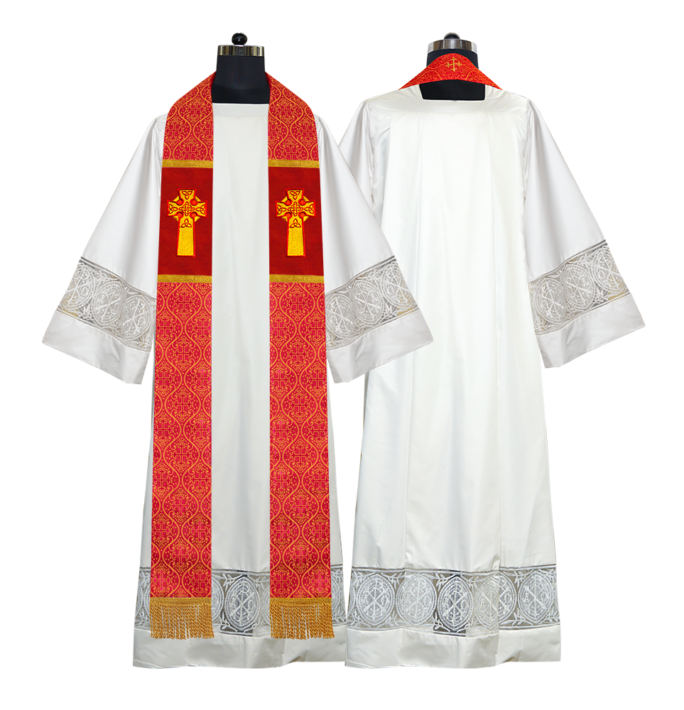 Clergy Stole with Celtic Cross Motif