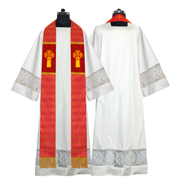 Clergy Stole with Celtic Cross Motif