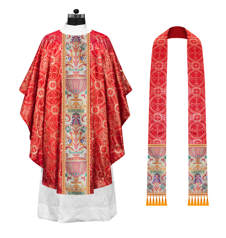 Coronation Tapestry Chasuble Braided with Trims
