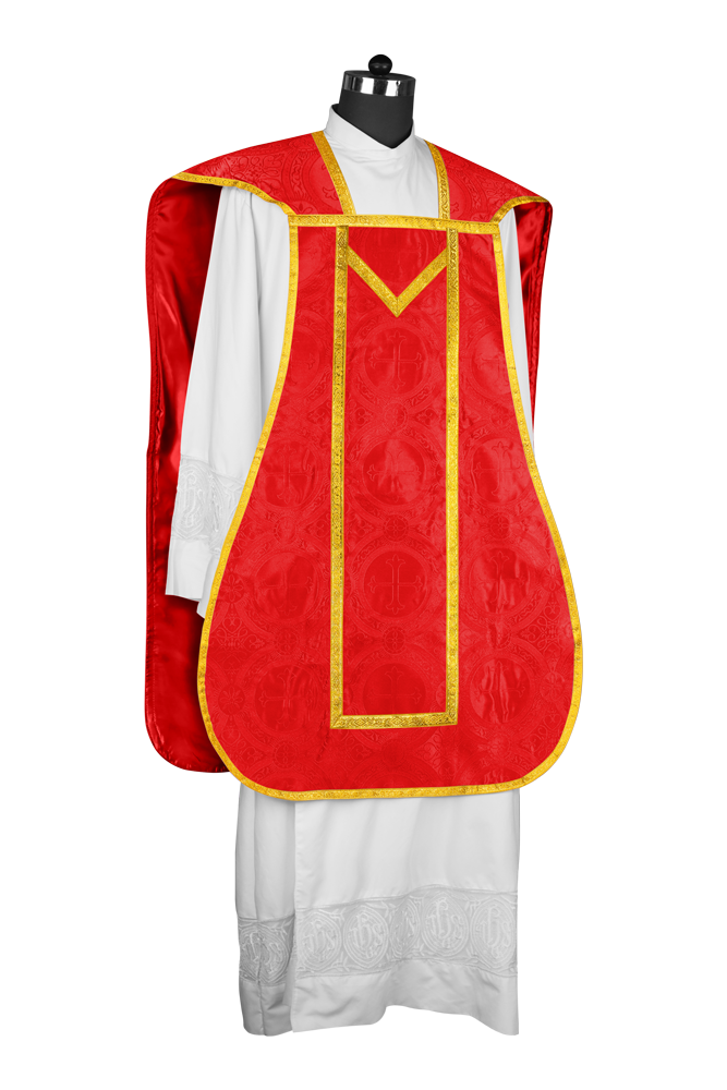 Roman Chasuble with adorned motif
