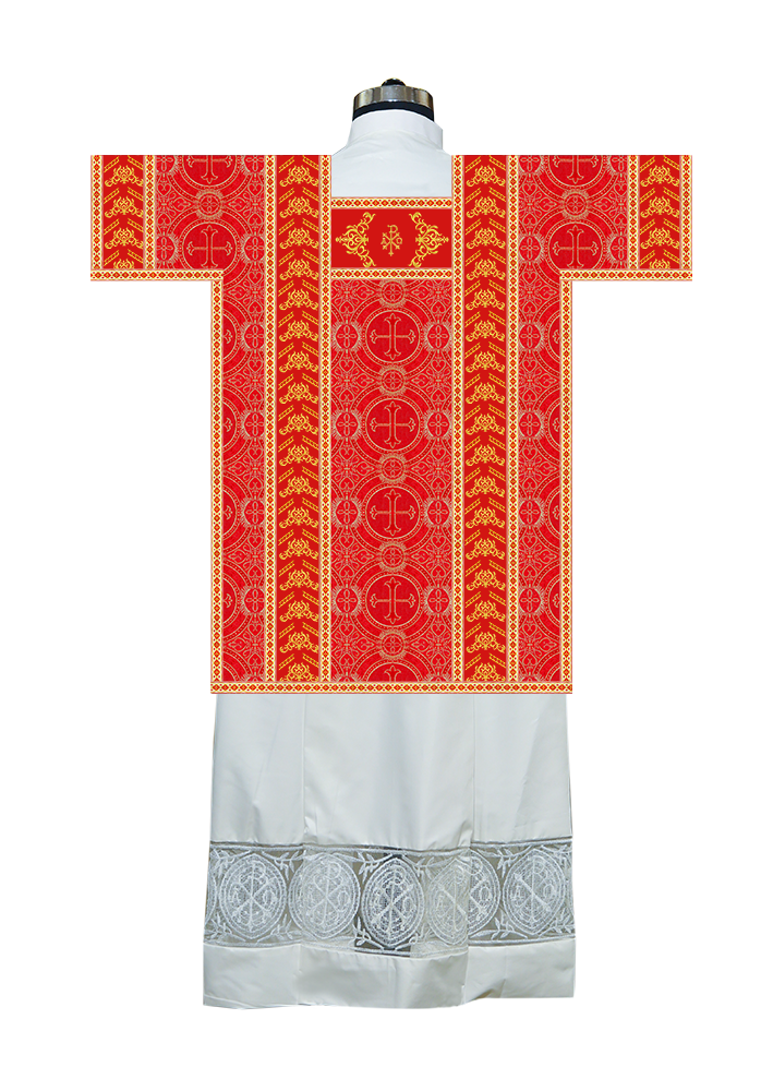 Tunicle Vestment with Braided Motif and Trims