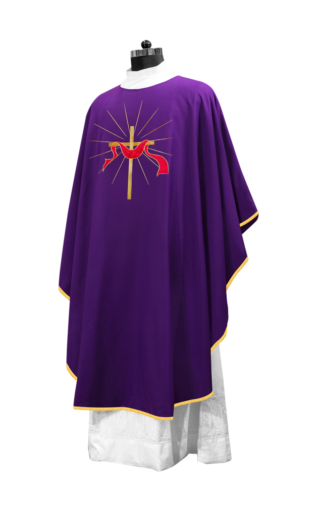 Lenten Chasuble with Cross Design