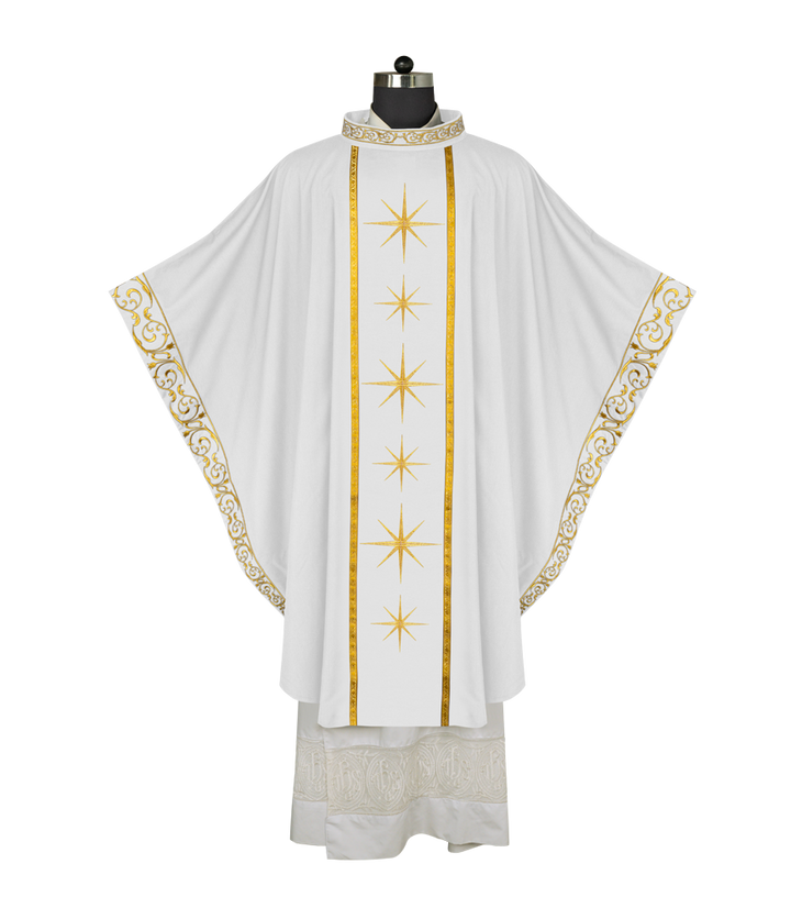 Liturgical Advent Chasuble with Radiant Star Motif
