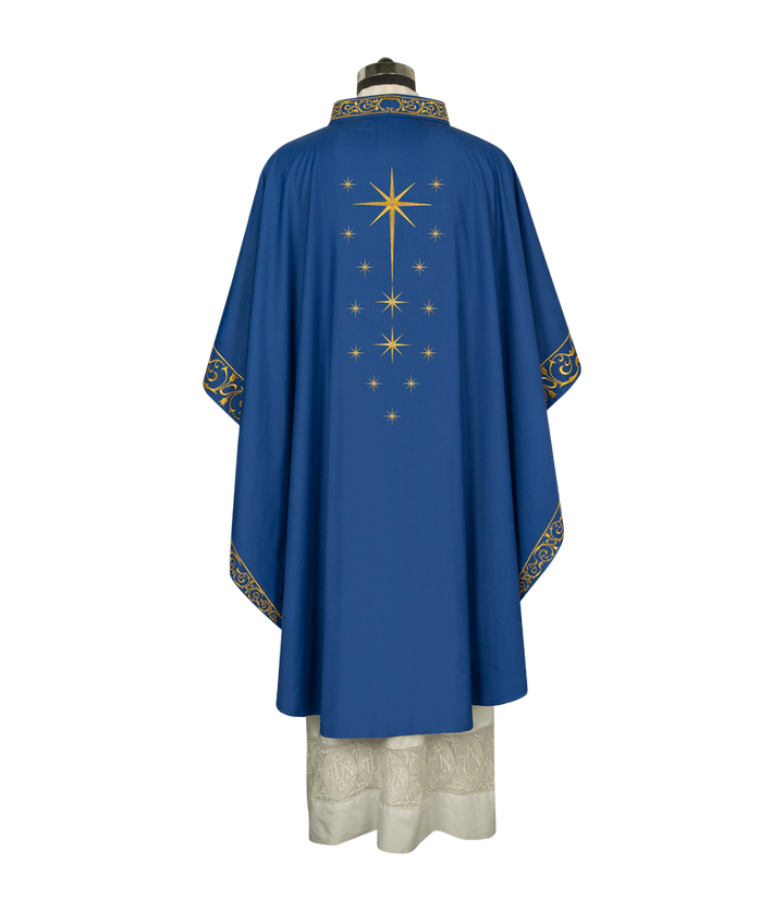 Advent Eucharistic Chasuble with Star of Bethlehem Design