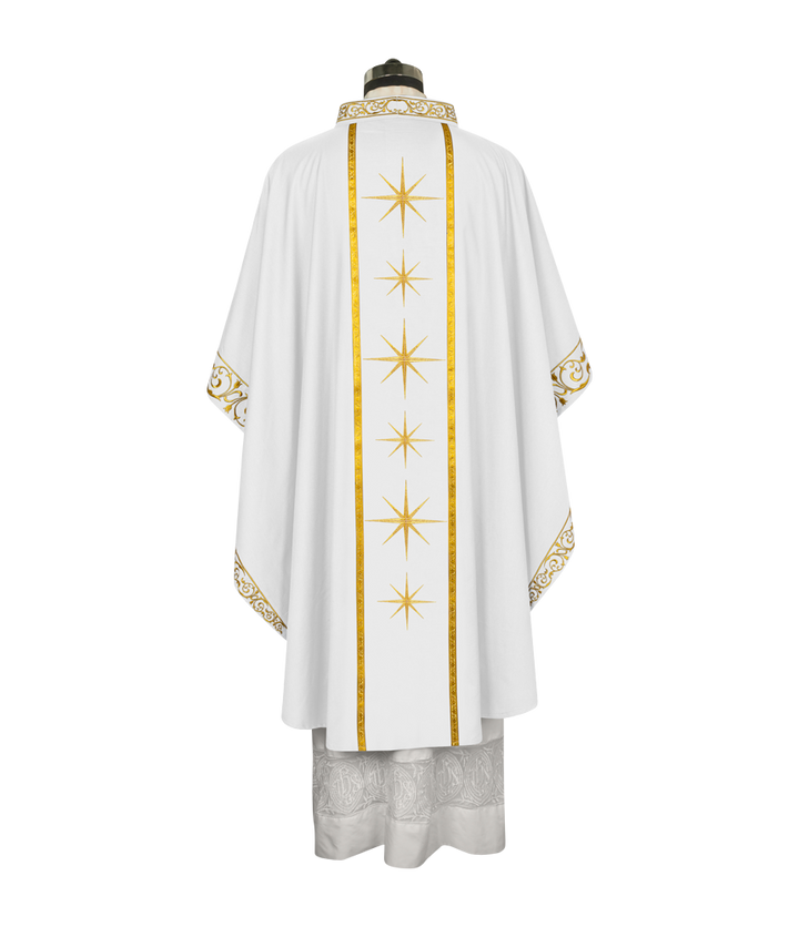 Liturgical Advent Chasuble with Radiant Star Motif