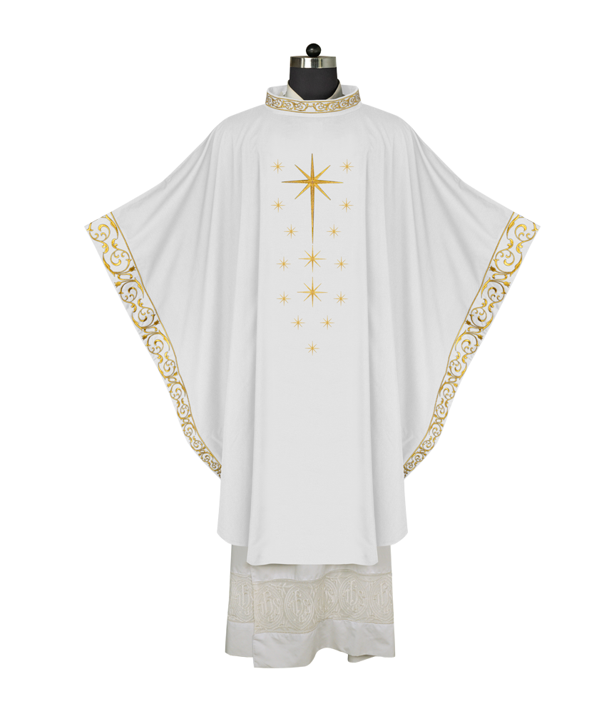 Advent Eucharistic Chasuble with Star of Bethlehem Design