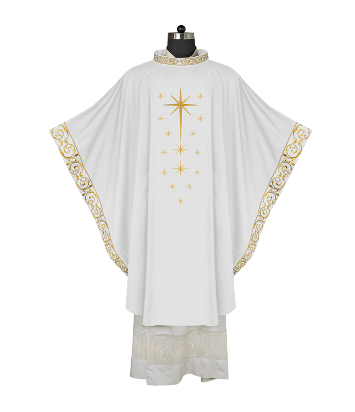 Advent Eucharistic Chasuble with Star of Bethlehem Design