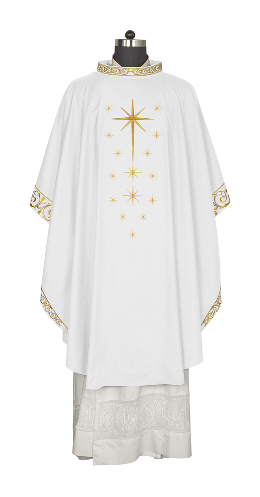 Advent Eucharistic Chasuble with Star of Bethlehem Design