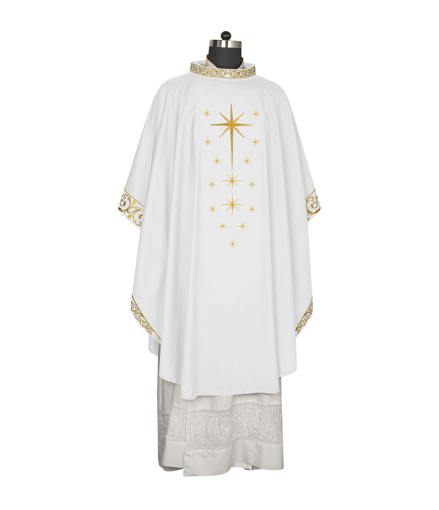 Advent Eucharistic Chasuble with Star of Bethlehem Design