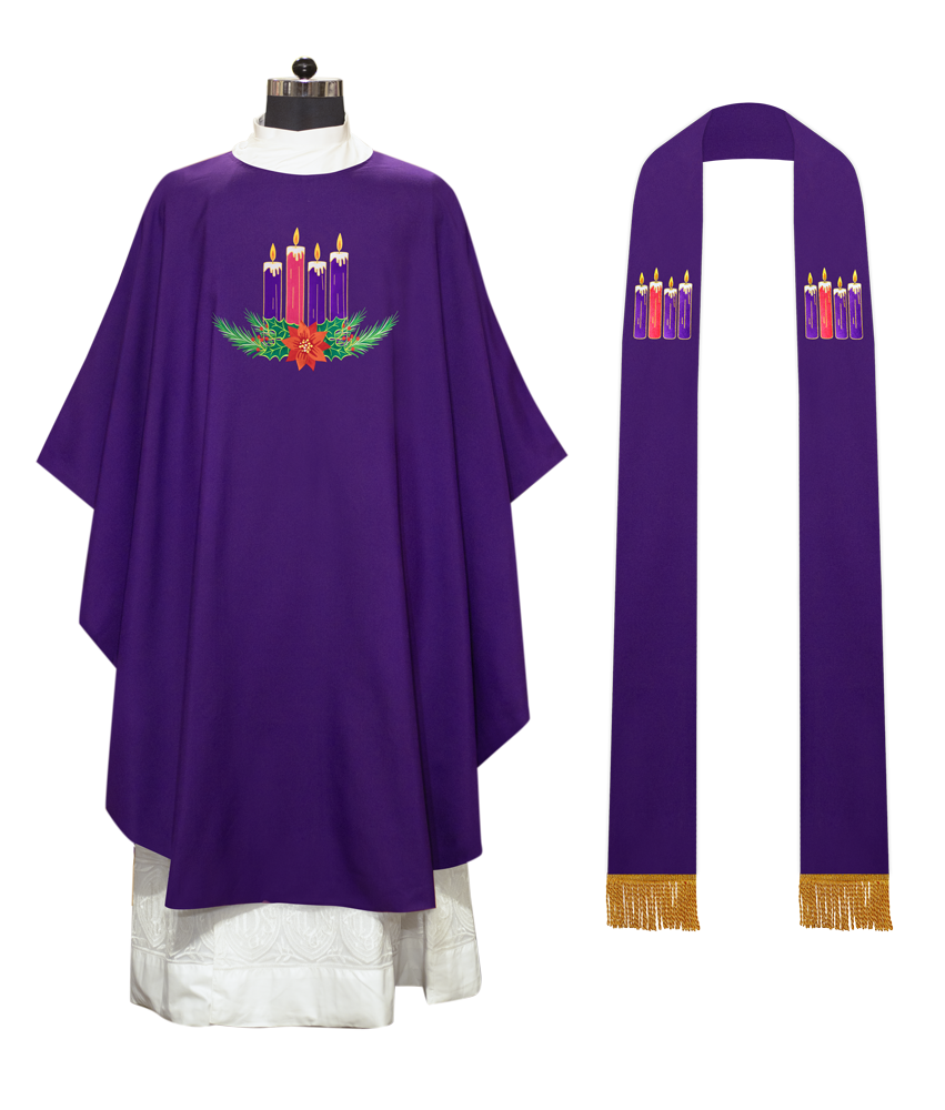 Advent Gothic Chasuble - Gloria