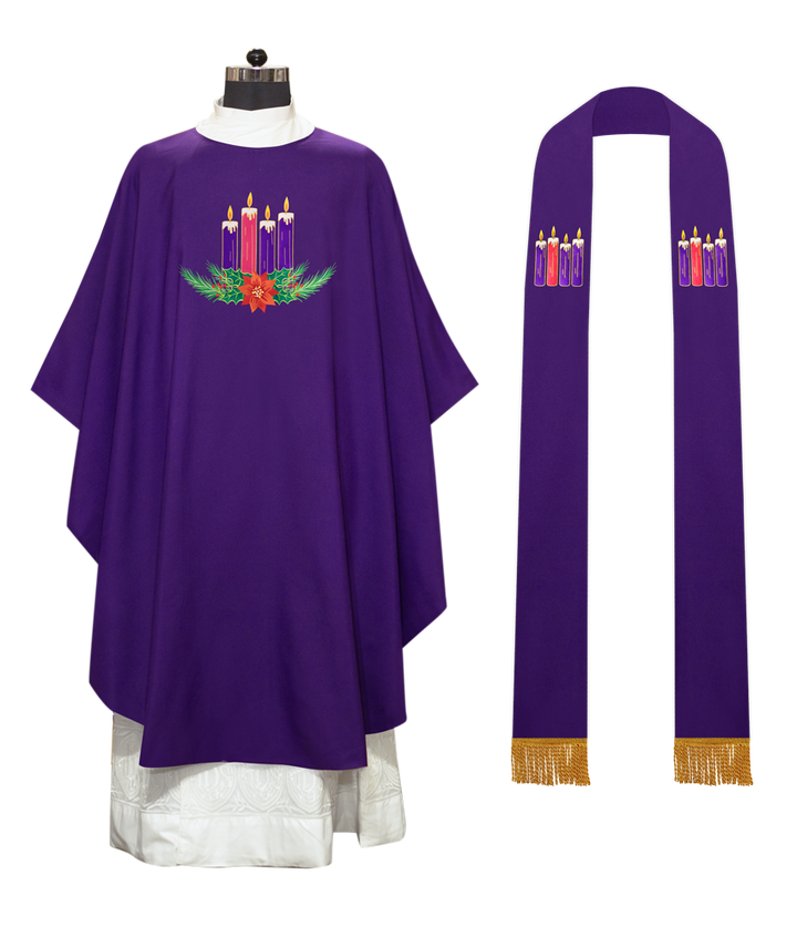 Advent Gothic Chasuble - Gloria